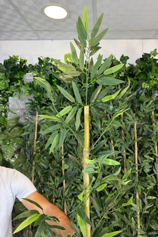 قیمت شاخه برگ مصنوعی بامبو خیزران 2.1 متری