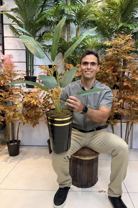 بوته مصنوعی پرنده بهشتی 70 سانت