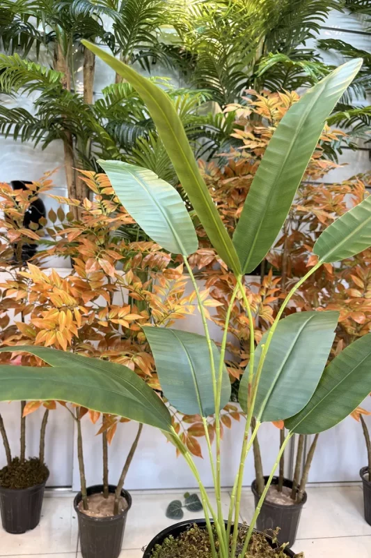 قیمت بوته مصنوعی پرنده بهشتی 70 سانت