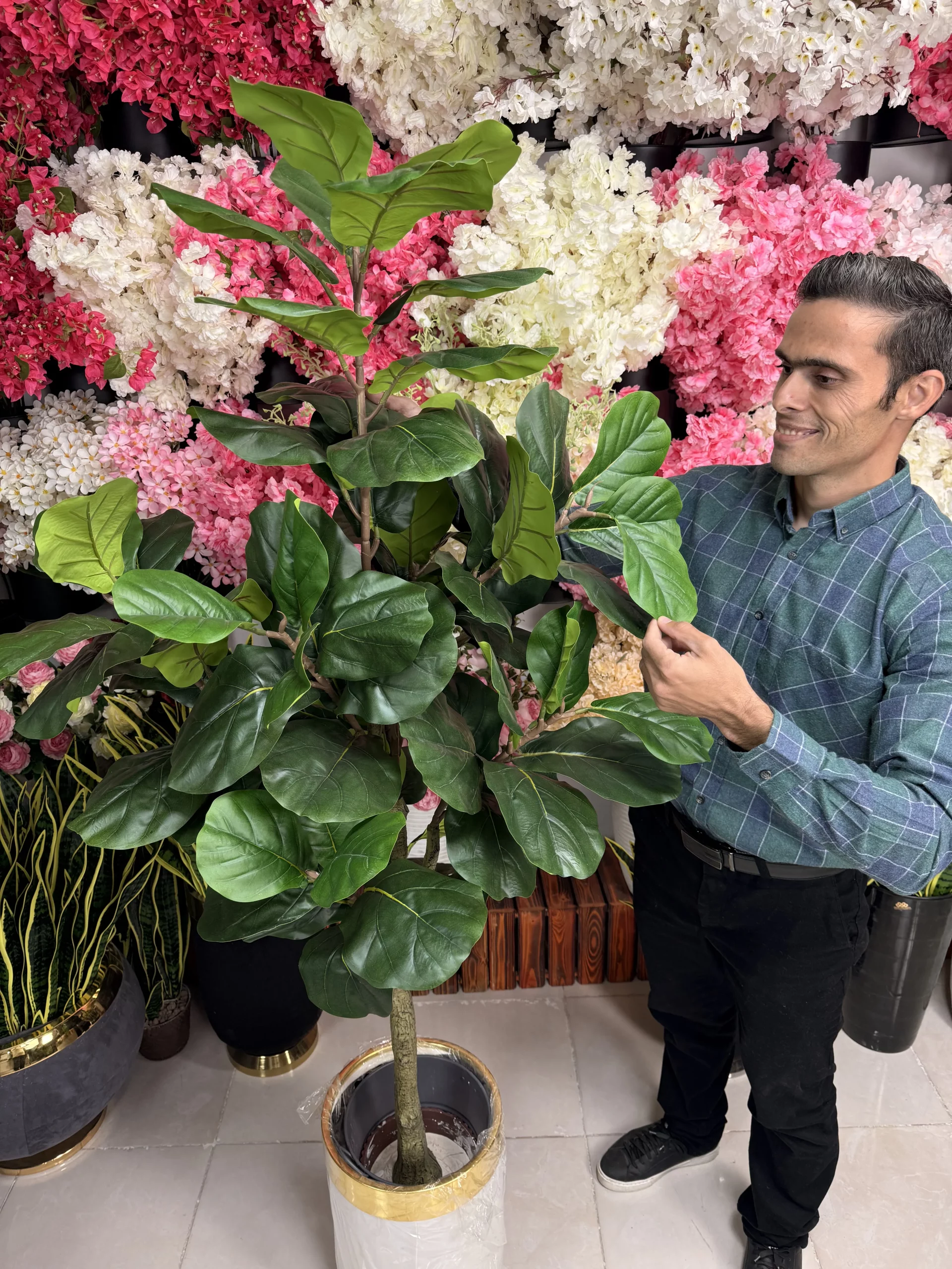 درختچه لیراتا مصنوعی ۱۷۰ سانت در دکوراسیون منزل