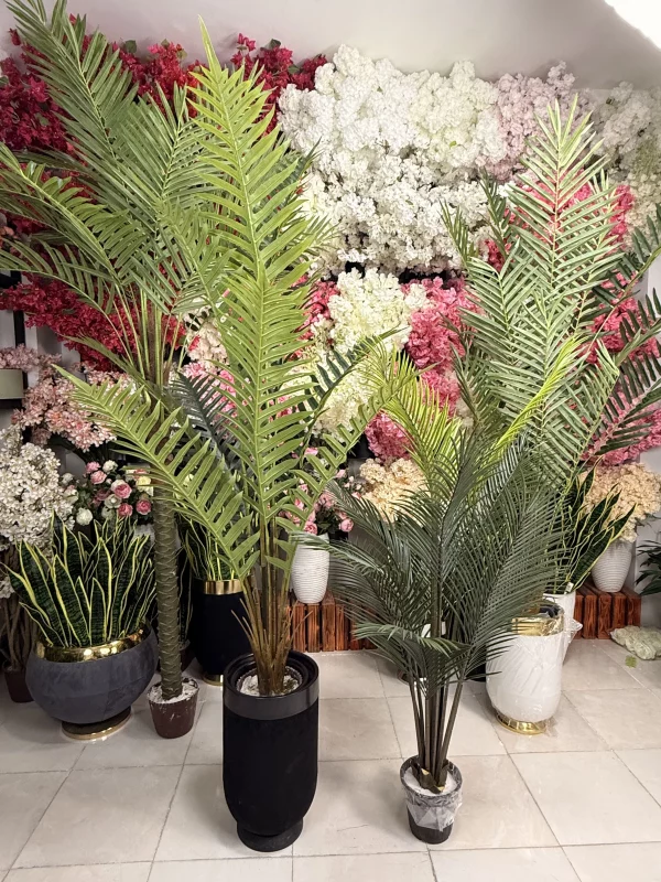 خرید درختچه نخل خرما مصنوعی لوکس؛ شکوه مناطق گرمسیری در فضای شما