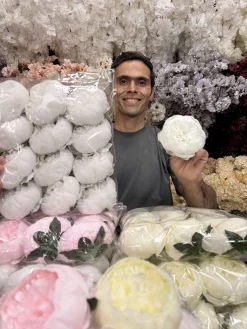 سرگل مصنوعی پیونی مناسب باکس گل و دکوراسیون داخلی