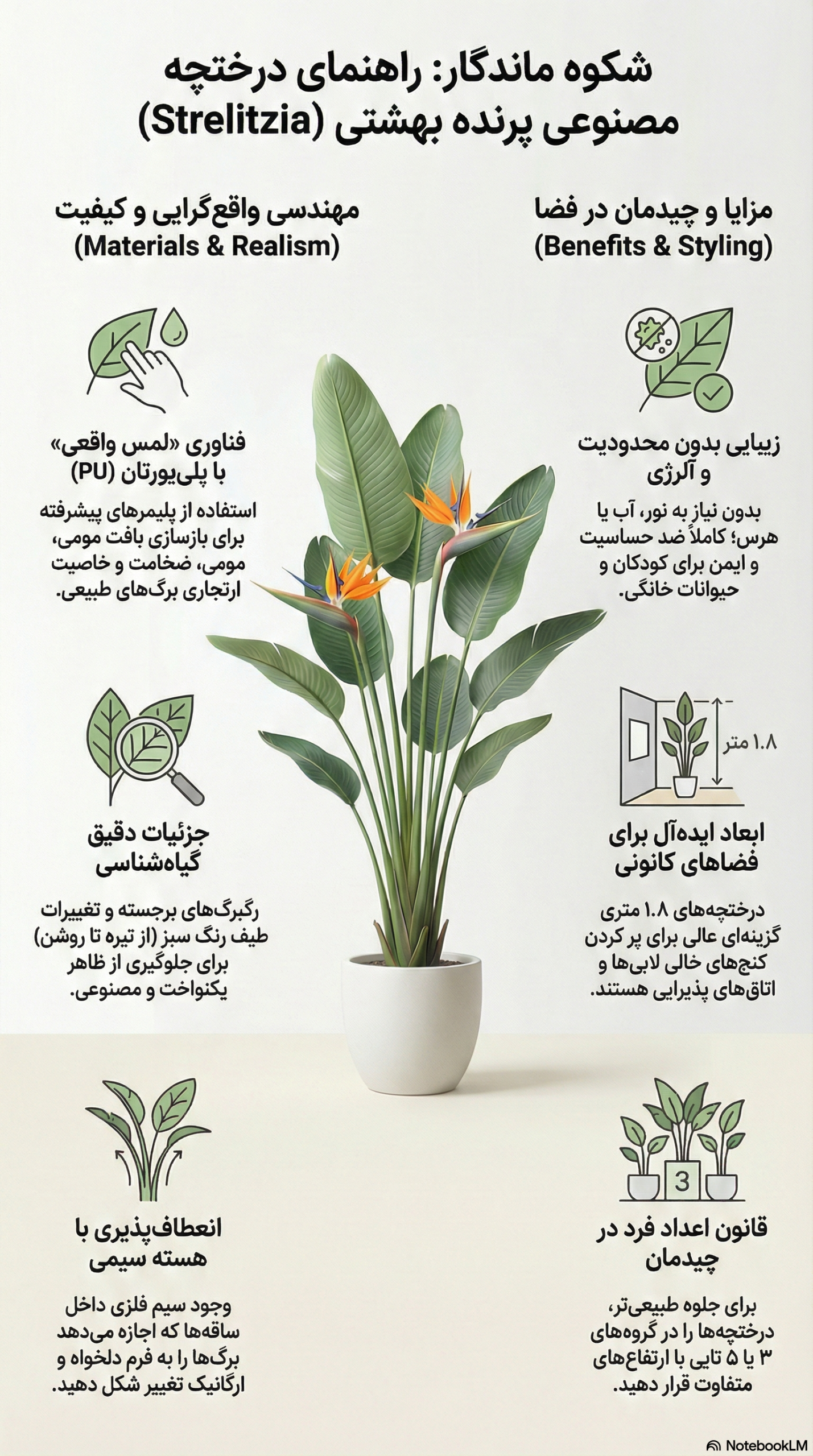 عنوان ویدیو معرفیبررسی دقیق جزئیات و کیفیت درختچه پرنده بهشتی استرلیتزیا لوکس توسط مصطفی قدیری مدیر فروشگاه