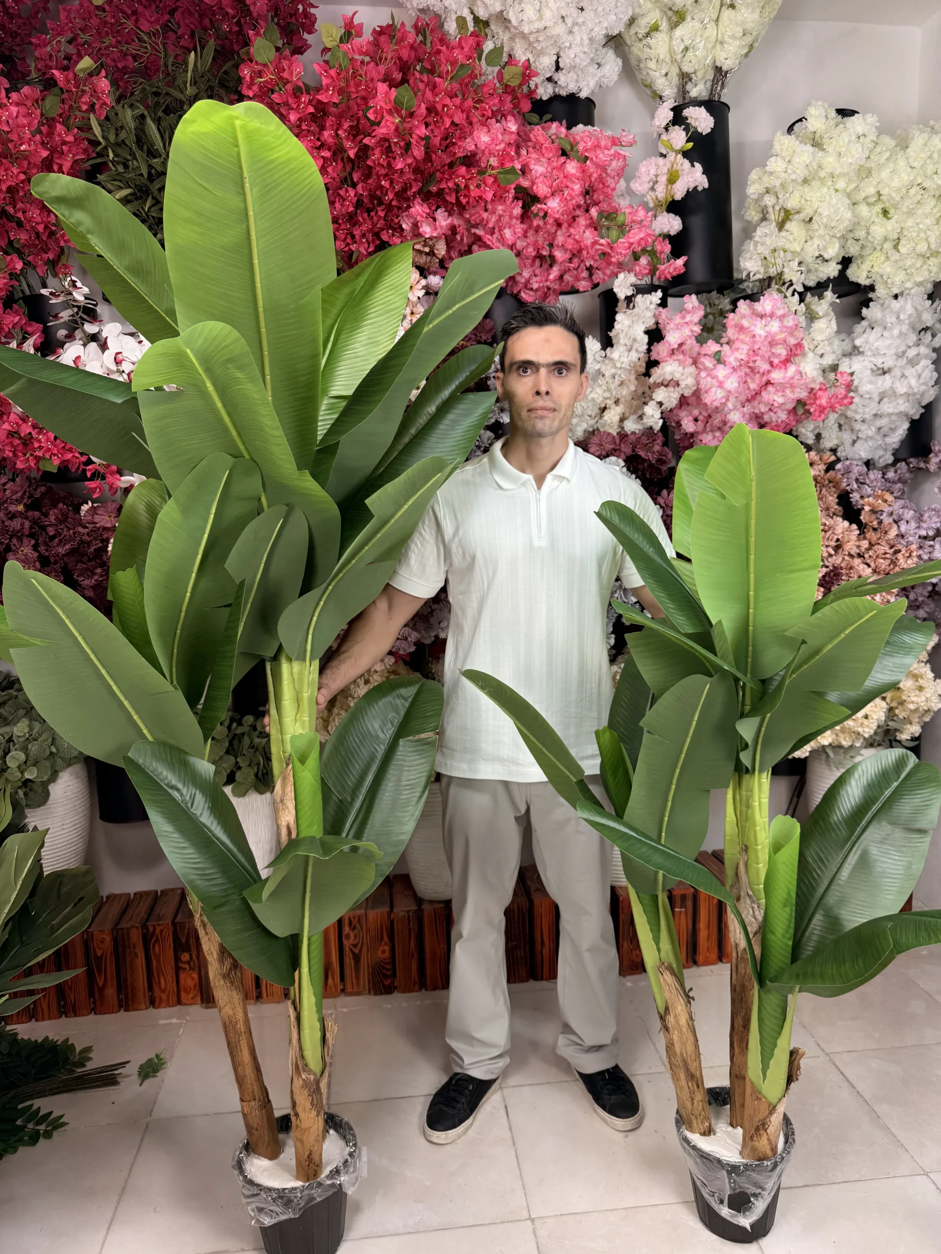 درختچه موز مصنوعی (۱.۵ و ۲ متری)