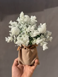 خرید گلدان رومیزی دانه برفی